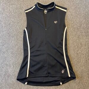 Pearl Izumi Select Cycling Sleeveless‎ Top Women's Medium Black White Accents